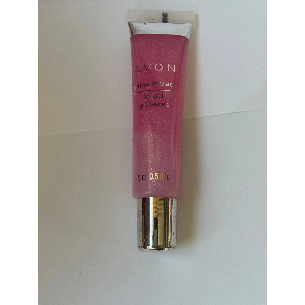 Avon Lip Gloss lot of 3 - Shine Attract Shine Glazewear Metallic Pink Peach